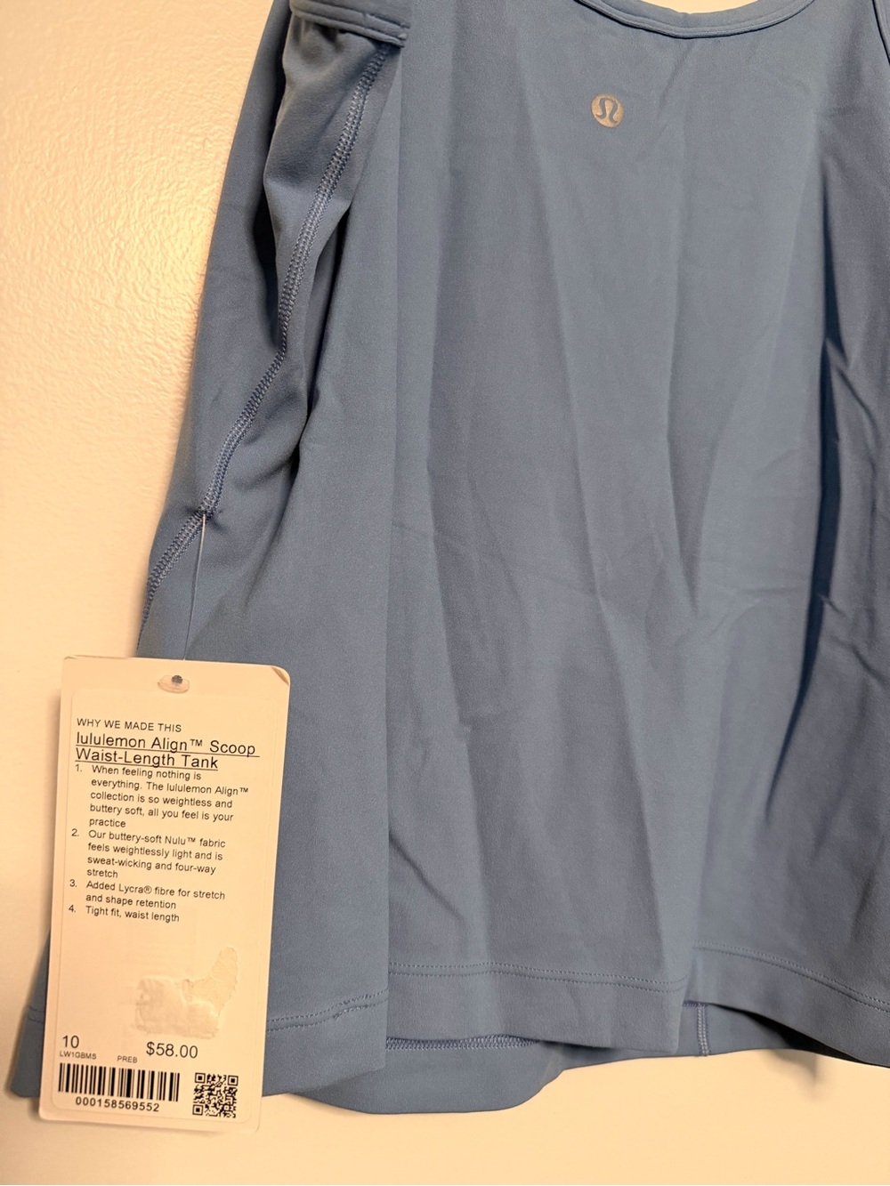 lululemon athletica Align Scoop Waist-Length Tank — Light Blue